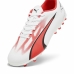 Botas de Fútbol para Niños Puma Ultra Play MG Blanco Rojo