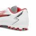 Scarpe da Calcio per Bambini Puma Ultra Play MG Bianco Rosso