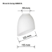 Écran de lampe Activejet Nikita Blanc verre 26 x 12 x 12,5 cm