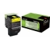 Toner Lexmark 702XY R Gul Sort