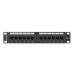 12-port UTP kategori 6 Patch Panel Lanberg PPU6-9012-B