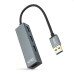 4-porttinen USB-hubi NANOCABLE 10.16.4402 USB 3.0 Harmaa