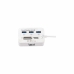 Hub USB iggual IGG316733 USB 3.0 Lector de tarjetas Blanc