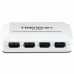 Hub USB Trendnet TU3-H4               Blanc