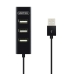 3-Port USB-Hub Unitek Y-2140 Svart