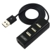 3-Port USB-Hub Unitek Y-2140 Svart