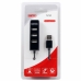 3-Port USB-Hub Unitek Y-2140 Svart