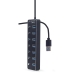 Hub USB GEMBIRD UHB-U3P7P-01 Negro