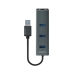 Hub USB 4 Ports Savio AK-58 Ethernet (RJ-45) Gris