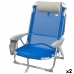 Składane krzesło z zagłówkiem Aktive Gomera Niebieski 51 x 76 x 45 cm (2 Sztuk)