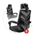 Scaun Gaming Huzaro Combat 5.0 Negru