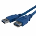USB Kabelis Startech USB3SEXT1M           USB A Zils