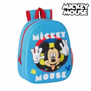 Mochila Saco Infantil Mickey Mouse Azul (27 X 33 X 1 Cm) con