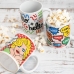 Taza Quid Hello Cómics Multicolor Cerámica 330 ml (12 Unidades)