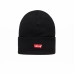 Chapéu Desportivo Levi's Batwing Embroidered Beanie Preto Tamanho único