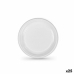 Set of reusable plates Algon White Plastic 17 x 17 x 1,5 cm (36 Units)