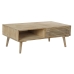 Mesa DKD Home Decor 99 x 59 x 38 cm Abeto Natural Aluminio