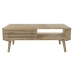 Mesa DKD Home Decor 99 x 59 x 38 cm Abeto Natural Alumínio