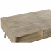 Mesa DKD Home Decor 99 x 59 x 38 cm Abeto Natural Alumínio