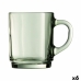 Taza Luminarc Alba Verde Vidrio 250 ml (6 Unidades)