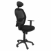 Silla de Oficina con Cabecero Jorquera P&C 15SNBALI840C Negro