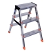 3-step folding ladder Krause 120397 Silver Aluminium