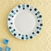 Piatto da Dolce Quid Simetric Azzurro Ceramica 19 cm (12 Unità)