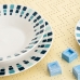 Suppenteller Quid Simetric Blau aus Keramik 20 cm (12 Stück)