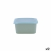 Panier-repas carré avec couvercle Quid Inspira 430 ml Bleu Plastique (12 Unités)