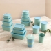 Beker met Rietje Quid Inspira Met deksel 480 ml Blauw Plastic (12 Stuks)