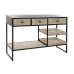 Consola Home ESPRIT Castanho Preto Madeira Metal 120 x 38 x 80 cm