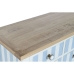 Consolă Home ESPRIT Albastru Alb Lemn de paulownia 103 x 35 x 80 cm