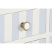 Consola Home ESPRIT Azul Branco Madeira de paulónia 103 x 35 x 80 cm