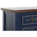 Consola Home ESPRIT Castanho Azul Marinho Madeira de paulónia 103 x 35 x 80 cm