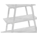 Ράφια Home ESPRIT Λευκό Τζίντζερ Ξύλο MDF 80 x 34 x 157 cm