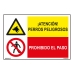 Akrilinių produktų stendas Normaluz Perros Peligrosos / Prohibido El Paso 60 x 40 cm