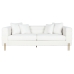 Sofá DKD Home Decor Branco Metal 205 x 85 x 73 cm