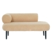 Sofa DKD Home Decor Svart Beige Metall Scandi 127,5 x 73,5 x 64 cm