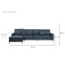 Sofa DKD Home Decor Blå Metal 300 x 160 x 85 cm