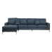 Sofa DKD Home Decor Blå Metal 300 x 160 x 85 cm