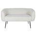 Divano DKD Home Decor Nero Greige Schiuma Legno Metallo Velluto Scandi 129 x 75 x 73 cm