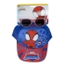 Set de gorra y gafas de sol Spidey Azul (51 cm) 2 Piezas Rojo