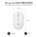 Ratón Subblim Ratón Business Plus Silencioso inalámbrico 2.4G 1200 DPI Blanco Blanco