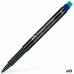 Permanent marker Faber-Castell Multimark 1523 M Blue (10 Units)