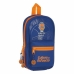 Ryggsekk pennal Valencia Basket M747 Blå Oransje 12 x 23 x 5 cm (33 Deler)