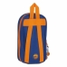 Ryggsekk pennal Valencia Basket M747 Blå Oransje 12 x 23 x 5 cm (33 Deler)