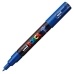 huopakärkiset kynät POSCA PC-1M Sininen (6 osaa)