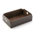 Valet Tray Versa Bruin Polyskin Metaal (13 x 6,5 x 20 cm)