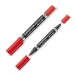 Rotulador permanente Staedtler Lumocolor 348 Duplo Vermelho (10 Unidades)