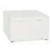 Banqueta Home ESPRIT Branco Poliéster Madeira MDF 60 x 60 x 36 cm